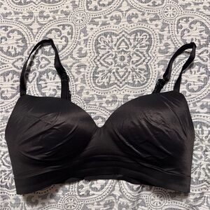 Soma black soft cup with overlay bra Size 34 C